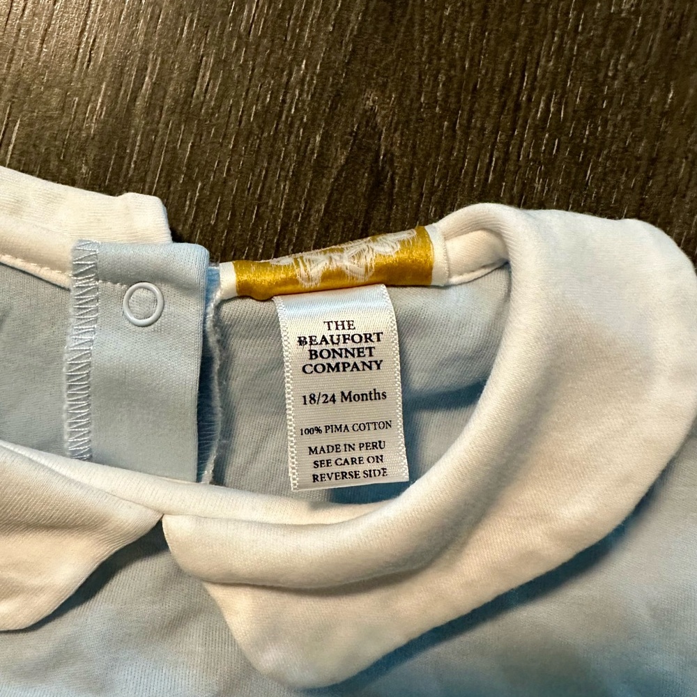 The Beaufort Bonnet Company Light Blue Baby Onesie - Picture 2 of 2